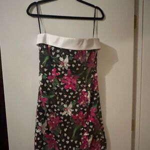 Floral Strapless Dress